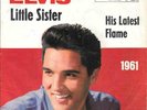 ELVIS PRESLEY 45 LITTLE SISTER+PS GERMANY RARE 1961 ON COVER  SLEEVE