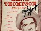 HANK THOMPSON - Favorites - Signed on cover by Hank - 10