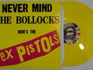 NEVER MIND THE BOLLOCKS HERE'S THE SEX PISTOLS - YELLOW COLORED VINYL LP RECORD