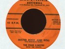 THE FOUR C-NOTES Mister Rock and Roll on Bramble R&B Doo Wop Rocker 45 Hear