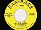 Funk 45 - O.D. Williams - I'm Moving On Out Of Your Life - Bar-Bare - VG+ mp3
