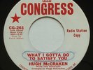 Northern Soul HUGH McCRAKEN What I Gotta Do To Satisfy You CONGRESS Promo 45 MP3