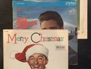 3x Classic Christmas LPs Bing Crosby Frank Sinatra Elvis Presley Vinyl Merry 12”