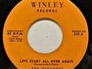 PARAGONS - LET'S START ALL OVER AGAIN - WEST COAST 1ST PRESS  VG++  DOO WOP 45