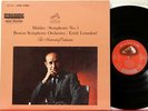 LSC 2642 SD Mahler, Symphony #1, Leinsdorf, Boston Symphony Orchestra  RCA