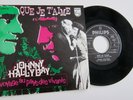 45t original BELGIQUE JOHNNY HALLYDAY 370599 que je t'aime pochette sur scène