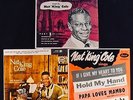 NAT KING COLE 3 Jazz 45 EP's-CAPITOL RECORDS Vocal Jazz