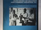 BAND MUSIC OF GRAYSON & CARROLL COUNTIES VA   FOLKWAYS LP W INSERT BOOKLET