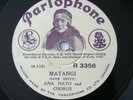 Ana Hato Maori Folk Songs 1927 78RPM Parlophone R 3356