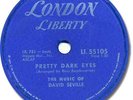 Rare DAVID SEVILLE Pop Rock 78 RPM Record. Pretty Dark Eyes/ Cecilia