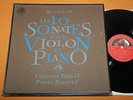 Ferras Barbizet Beethoven 10 Violin Sonatas French Ed1 HMV FALP 584-7 4LP VG+/EX
