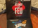 johnny hallyday..lot 3 vinyles 25cm (que je t'aime.hey joe.allumer le feu)