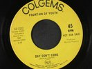FOUNTAIN OF YOUTH: Day Don't Come / Sunshine On A Cold Morning 45 (dj, tag sta