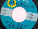 JOHNNY WESLEY & FOUR TEES It's The Talk Of The Town 45 MELIC 4170 Northern Soul