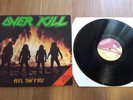 OVERKILL -FEEL THE FIRE- 1987 MFN repress slayer Megadeth metallica DRI