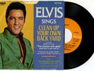 Elvis Presley USA 45 RCA 47-9747 Clean Up Your Own Back Yard 1969 Orange EX/VG+