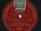 Fernando De Lucia la traviata (verdi) mono-face 78 rpm Gramophone Monarch Record