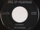 THE ERICKSONS: Yesterday (Beatles) US Age of Aquarius CUCA Wisconsin 45 HEAR