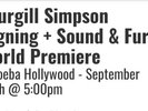 STURGILL SIMPSON SIGNED SOUND AND FURY VINYL RECORD ALBUM LP * 9/26/19 HOLLYWOOD