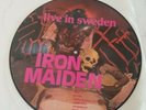 VINTAGE IRON MAIDEN LIVE IN SWEDEN PICTURE DISC VINYL ALBUM LP