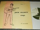 JACK ELLIOTT SINGS VOL. 1-1957 UK VINYL 7