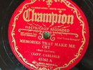 Champion 45162 Cliff Carlisle THE FATAL RUN   1931 78 rpm  E+