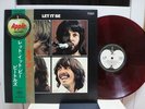 THE BEATLES / LET IT BE, RARE RED WAX JAPAN ORIG. 1ST PRESS 1971 LP w/OBI EX+