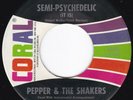 Garage Echoplex Psych PEPPER & THE SHAKERS Semi-Psychedelic 45 Coral HEAR
