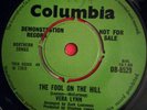 Vera Lynn. Goodnight /The Fool On The Hill. Columbia Demo. Green Label. Beatles