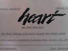 THE HEART SPECIAL BBC ROCK HOUR ONE LP PROMO ONLY RADIO SHOW 1984 MUS. & INTERV