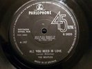 The Beatles All you need is love/ Baby youre a rich man RARE NO TV REFERENCE...