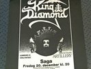 SHIPPING NOT $4 - KING DIAMOND - COPENHAGEN SAGA 1985 BLUE WAX NO 119/200