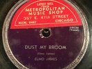 + FREE BB KING 78 w Elmo Elmore James 78 Dust My Broom Catfish Blues TRUMPET G+