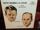 FERLINGHETTI REXROTH fantasy 7002 beat POETRY IN CELLAR jazz RED vinyl  EX LP