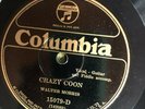 Columbia 15079D Walter Morris CRAZY COON fiddle & guitar 1926 78rpm Country EE+