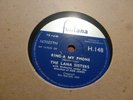 THE LANA SISTERS RING-A MY PHONE / CHIMES OF ARCADY 1958 FONTANA H.148 78 RPM