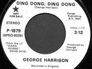 GEORGE HARRISON - DING DONG, DING DONG -UNPLAYED WLP APPLE # 1879 NM 45 BEATLES