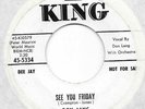 DON LANG See You Friday/A Hoot An' A Holler on King PROMO rockabilly 45 HEAR