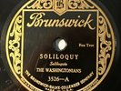 THE WASHINGTONIANS  BRUNSWICK Soliloquy/ Black and Tan Fantasy  BEAUTIFUL COPY
