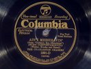 78 RPM -- Charleston Chasers (with Eva Taylor), Columbia 1891, EE- Jazz