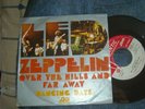 LED ZEPPELIN - OVER THE HILLS FAR AWAY , PORTUGAL 7'' PROMO STAMP PAGE PLANT