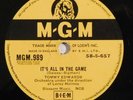 TOMMY EDWARDS It's All In The Game UK MGM 78 RPM V+ HEAR please love me forever
