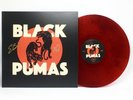 Black Pumas AUTOGRAPHED SIGNED Red Marble Smoke Colored Vinyl LP Self-Titled