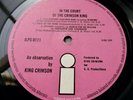 KING CRIMSON In The Court Of The Crimson King 1969 UK ISLAND NEAR MINT