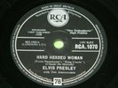 ELVIS PRESLEY : Hard headed woman / Don't ask me why -1958 UK RCA 1070 78rpm 19O