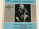 UK HMV HQM 1079 LP EMANUEL FEUERMANN BEETHOVEN SCHUBERT CELLO SONATAS EX