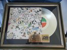 Led Zeppelin III 3 Atlantic In-House Award goldene Schallplatte