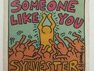 ORIGINAL KEITH HARING ART COVER SYLVESTER SOMEONE LIKE YOU 45 7' 1987