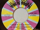 Thompson Community Singers - Love Is Just Alright 45 1973 HOB Gospel FUNK VG+