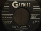 JAMAICA Funk Soul Doo Wop DOBBY DOBSON DELTAS Cry A Little 45 7' VERY RARE Hear